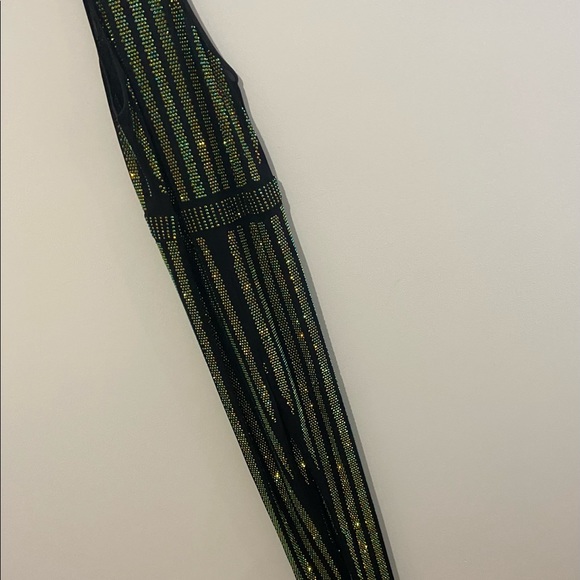 Rust of your tongue bedazzled jumpsuit black and green size Medium Brand NWT - Picture 11 of 17